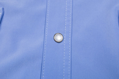 The Philip (Light Blue with Pearl Snaps)