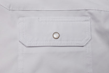 The Henry (Cool White with Pearl Snaps)