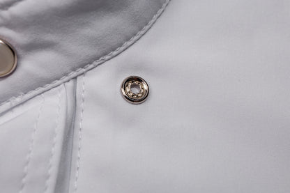 The Henry (Cool White with Pearl Snaps)