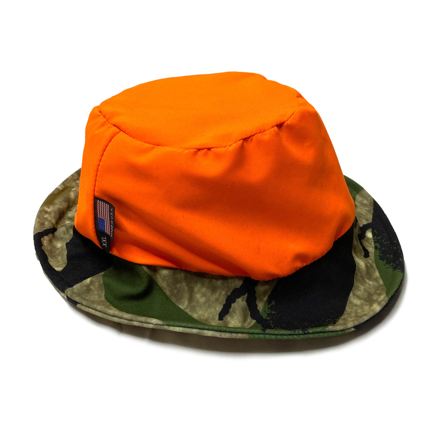 Blaze orange crusher hat