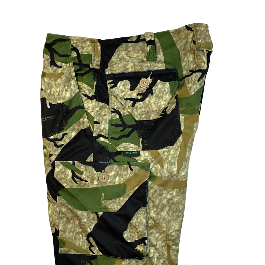 window camo pants right side view